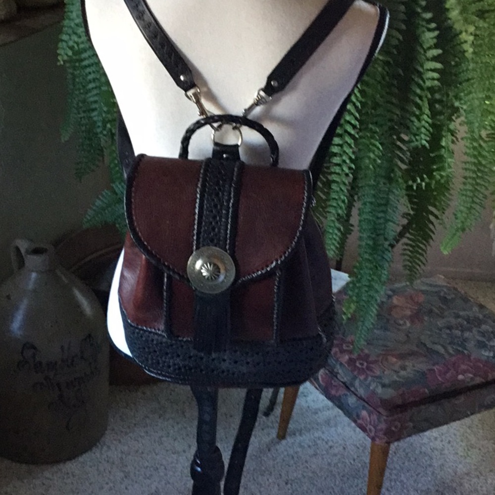 EUC Maroon Leather Bag